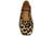 vista frontale scarpe donna tendenza ballerina a punta quadrata angel alarcon 24506 in vera pelle cavallino animalier maculato leopardato con tacco basso comodo calzature artigianali online con negozio a civitanova marche collezione moda spedizioni in tutta Italia pagamento alla consegna