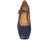 vista dall'alto scarpe donna tendenza ballerina mary jane a punta quadrata con cinturino sul collo angel alarcon 24509 in vera pelle blu marino con tacco basso comodo calzature artigianali online con negozio a civitanova marche collezione moda spedizioni in tutta italia pagamento alla consegna