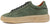 vista laterale scarpe uomo tendenza sneaker bassa casual elegante sportiva per cerimonia IPL 4190 in vera pelle camoscio nabuk verde con suola nocciola molto leggera oversize calzature artigianali 100% made in italy negozio a civitanova marche collezione moda soletta morbida estraibile per plantare spedizioni in tutta italia pagamento alla consegna 