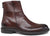 scarpe uomo stivaletti di tendenza anfibi eleganti guido ferri articolo 1231 in vera pelle bufalo marrone sacher con cerniera posteriore fondo cucito in gomma antiscivolo effetto classico calzature 100% made in italy artigianali con negozio a civitanova marche moda autunno inverno spedizione in tutta Italia pagamento alla consegna