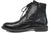 vista laterale Scarpe uomo stivaletti classici con i lacci di tendenza anfibi eleganti guido ferri articolo 855 in vera pelle nera con fondo in gomma cucito antiscivolo calzature artigianali online 100% made in italy con negozio a civitanova marche moda autunno inverno spedizione in tutta Italia pagamento alla consegna